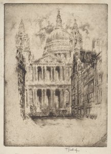 San Pablo, Fleet Street, Londres de Joseph Pennell