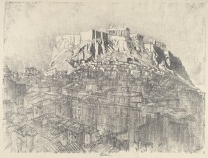 Amanecer sobre la Acrópolis de Joseph Pennell