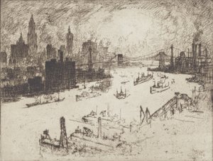 Atardecer desde el puente de Williamsburg