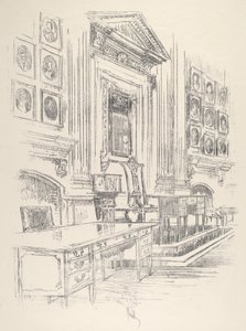 Mesa y silla, Sala de los Firmantes, Independence Hall, 1912