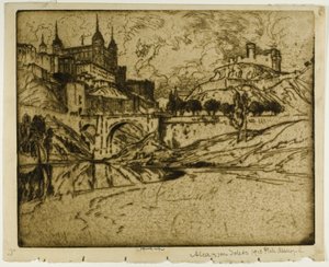 El Alcázar, Toledo de Joseph Pennell