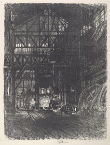 La prensa de placas de armadura de Joseph Pennell