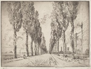 La avenida, Valenciennes de Joseph Pennell
