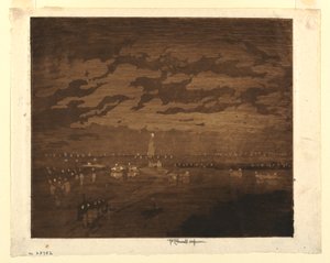La bahía, Nueva York de Joseph Pennell