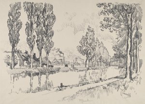 El canal en Blanzy, Francia, 1911