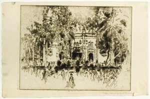 La catedral, Panamá de Joseph Pennell