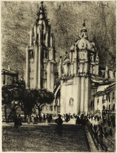La catedral, Toledo de Joseph Pennell