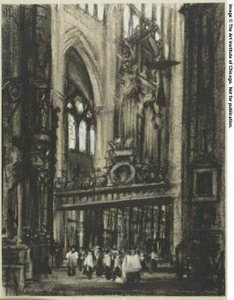 El coro, Toledo de Joseph Pennell
