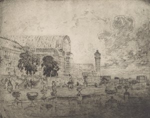 El Palacio de Cristal, 1905 de Joseph Pennell