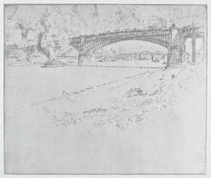 El Puente Eads, St. Louis de Joseph Pennell
