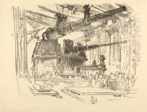La Serie de la Guerra Inglesa: W. 448 Montaje de cañones en torretas de Joseph Pennell