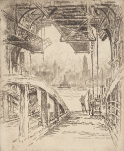 La casa del ferry, 1919 de Joseph Pennell