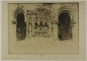 Tumba del Fundador, Iglesia de San Bartolomé el Grande de Joseph Pennell