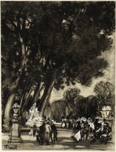 El Jardín de la Isla, Aranjuez de Joseph Pennell