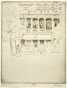 El Teatro Garrick de Joseph Pennell
