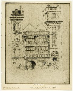 La puerta del templo de Joseph Pennell