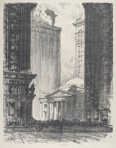 La Compañía de Fideicomiso Girard, 1912 de Joseph Pennell