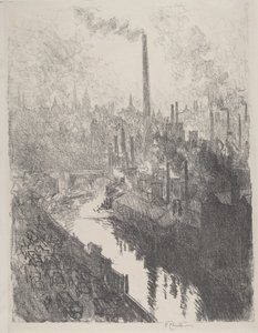 La Gran Chimenea, el aparcamiento de Joseph Pennell