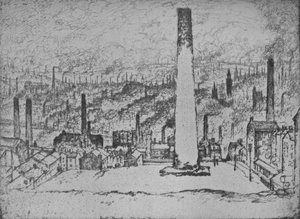La gran pila, Bradford, 1909 de Joseph Pennell