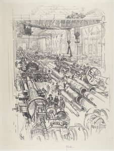 La armería, 1916 de Joseph Pennell