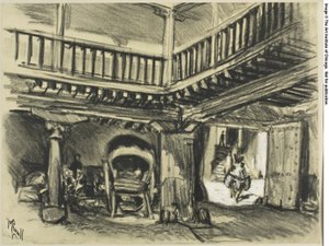 La posada de Cervantes, Toledo de Joseph Pennell