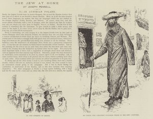 El judío en casa, por Joseph Pennell de Joseph Pennell