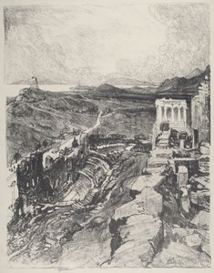 El Odeón, Atenas de Joseph Pennell
