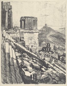 El Templo de Nike, Atenas de Joseph Pennell