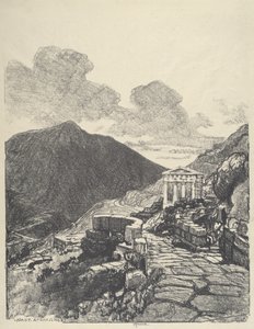 El Tesoro de Atenas, Delfos de Joseph Pennell
