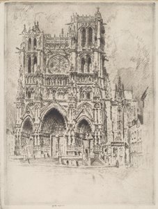 La Fachada Oeste, Amiens de Joseph Pennell
