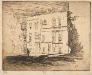 La Casa Blanca: grabado de Joseph Pennell