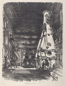 Los martillos blanco y negro, 1917 de Joseph Pennell