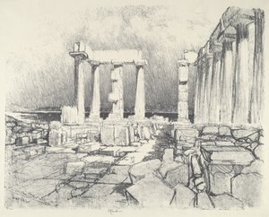 El mar oscuro como el vino, Sunium de Joseph Pennell