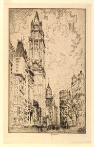 El Edificio Woolworth de Joseph Pennell