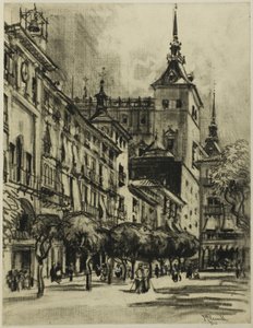 El Zocodover, Toledo de Joseph Pennell