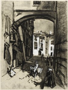 Toledo, calle del Arco de Joseph Pennell