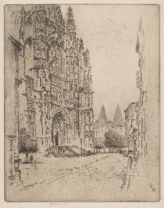 Torres del Palacio Episcopal, Beauvais de Joseph Pennell