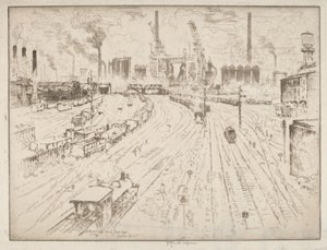 Vías, Oberhausen de Joseph Pennell