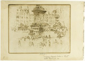 Plaza Trafalgar de Joseph Pennell