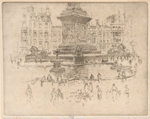 Plaza de Trafalgar de Joseph Pennell
