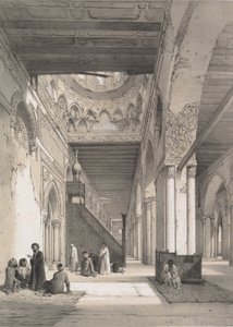12. Interior, Mezquita de Ibn Tulun, 1843 de Joseph Philibert Girault De Prangey