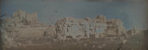 Corte Hexagonal, Templo de Júpiter, Baalbek, 1843 de Joseph Philibert Girault De Prangey
