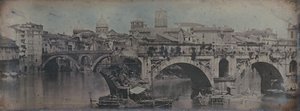 Ponte Rotto Pons Aemilius, Roma, 1842