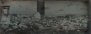 Ruinas y primer plano, Acrópolis, Atenas de Joseph Philibert Girault De Prangey