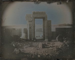 Templo de Horus, Edfu, 1842-44 de Joseph Philibert Girault De Prangey
