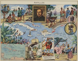 Antillas (litografía en color)