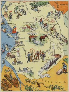Aunis Et Saintonge-Angoumois-Poitou (litografía en color) de Joseph Porphyre Pinchon