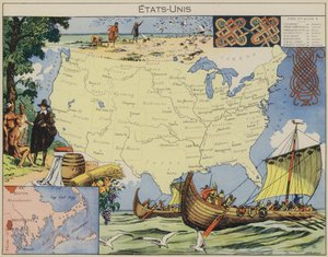 Estados Unidos (litografía en color) de Joseph Porphyre Pinchon