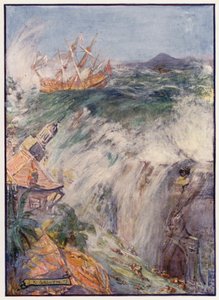 Destrucción de Port Royal, Jamaica de Joseph Ratcliffe (after) Skelton