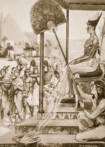 Tributo a Ramsés II (dinastía XIX), ilustración de "Hutchinsons History of the Nations", c.1910 (litografía)